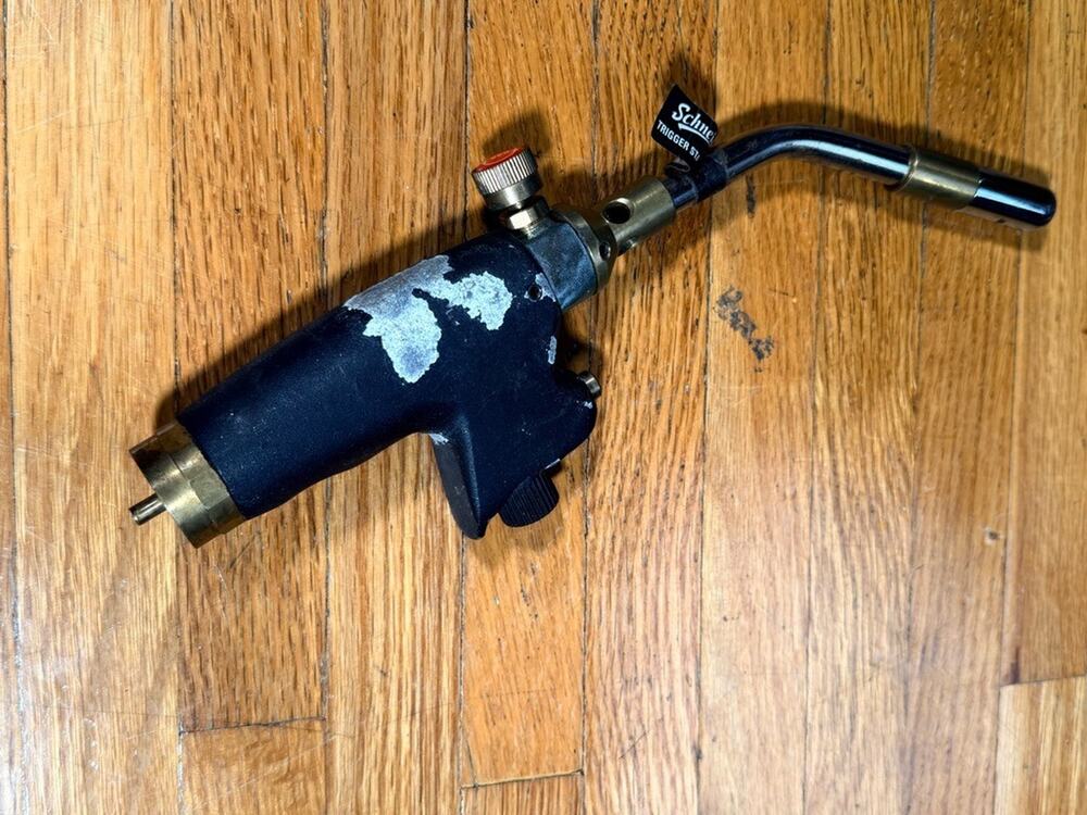 Schneider Trigger Start Propane MAPP Gas Torch Head 57892 Adjustable Flame